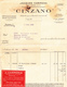 Cinzano - Alcool - Facture 1932  - J.Carmona -  Livraison à Pezenas - 1900 – 1949