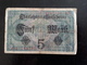 Billet Allemagne 5 Marks 1917  & - 5 Mark