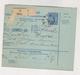 CROATIA HUNGARY 1895 NASICE Parcel Card - Croacia