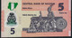 NIGERIA P38f 5 NAIRA 2014 # BH   VF No P.h. ! - Nigeria