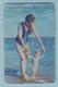 UKRAINE / KYIV / Phonecard Ukrtelecom / Advertising. Evpatoria. Sea. Girl With A Child. Beach. 1999 - Oekraïne