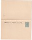 CANADA   ENTIER POSTAL/GANZSACHE/POSTAL STATIONARY CARTE AVEC REPONSE - 1860-1899 Regering Van Victoria