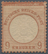 Deutsches Reich - Brustschild: 1872, Großer Schild 9 Kr. Rötlichbraun, Ungebraucht Mit Originalgummi - Neufs