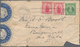 Deutsch-Neuguinea - Besonderheiten: 1914 (12.8.), Blauer Dreizeiler "Amtlich Geoeffnet Und Wieder Ge - Nouvelle-Guinée