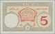 Djibouti / Dschibuti: Banque De L'Indochine – DJIBOUTI 5 Francs ND(1928-38), P.6b, Almost Perfect Co - Dschibuti