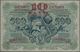 Latvia / Lettland: Latvijas Bankas 10 Latu 1920 Overprint On 500 Rubli #8, P.13, Very Popular Note I - Lettonie