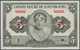 Luxembourg: Grand-Duché De Luxembourg 5 Francs ND(1944) SPECIMEN, P.43s With Red Serial Number 00000 - Luxemburgo