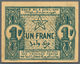 Morocco / Marokko: Empire Cherifien Set With 50 Centimes, 1 And 2 Francs 1944, P.41, 42, 43 In UNC C - Marocco