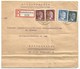 Sk1035 - LAUTENBACH - 1942 - Tarif Lettre Double Port Recommandé 54 Pfg - - Lettres & Documents