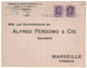 LETTRE COVER " COMPANIA DE GRANAS OLEAGINOSAS " BARCELONA ESPAGNE SPAIN Pour MARSEILLE FRANCE FRANCIA 1929 - Cartas & Documentos