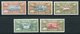 ICELAND 1930 Millenary Airmail Set Of 5 LHM / *.  Michel 142-46; Facit 189-93 - Nuovi
