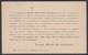 1903  POSTKARTE " BUREAU FEDERAL DES ASSURANCES " RUECKSEITIG BEDRUCKT - Stamped Stationery
