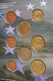 United Kingdom Kursmünzensatz 2003; EURO Pattern Set; Prototype, Probemünzen Im Folder - Errors And Oddities