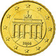 République Fédérale Allemande, 10 Euro Cent, 2008, FDC, Laiton, KM:254 - Germany