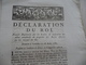 Déclaration Du Roi 28/08/1787 Règlement Lettres Ratification Actes Propriétés - Decrees & Laws