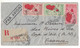 1935 - LETTRE RECOMMANDÉE AVION De TANANARIVE MADAGASCAR AFFRANCHIE À 5F50 TIMBRES POSTE AÉRIENNE Pour CAP D'AIL ALPES - Brieven En Documenten