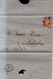 Año 1856 Edifil 48 4c Sello Isabel II Carta Matasellos Rueda De Carreta 32 Lerida - Covers & Documents