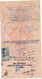 1939 ASSEGNO BANCA D'ITALIA FILIALE BENGASI CON MARCA DA BOLLO CENT 25 - Cheques & Traveler's Cheques