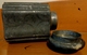 ANCIEN ENCRIER DE BUREAU . METAL ET ETAIN  Ciselé BORDS Chantournés  . ART NOUVEAU . ANTIQUE TIN INKWELL SCALLOPED EDGES - Encriers