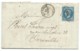 N° 14 BLEU NAPOLEON SUR LETTRE / NAY SUR ORNE POUR VERSAILLES / 19 SEPT 1862 - 1849-1876: Classic Period