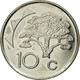 Monnaie, Namibia, 10 Cents, 2002, Vantaa, TTB, Nickel Plated Steel, KM:2 - Namibia