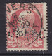 Belgium Perfin Perforé Lochung 'JPB&C' 10c. Leopold II. Stamp ANVERS Cancel (2 Scans) - 1863-09