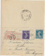 1922 - TYPE SEMEUSE - CARTE-LETTRE ENTIER RECOMMANDEE Avec AR ! De PARIS => SAINTE SUZANNE (MAYENNE) - Tarjetas Cartas