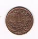 -&  NEDERLAND  1 CENT  1916  WILHELMINA - 1 Cent