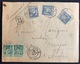 Lettre Recommandée Sage Tarif Papiers D'affaires à 55c N° 101 X3 & 75 Paire Obl De Paris Pour Troyes Combinaison Rare ! - 1898-1900 Sage (Type III)