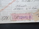 Delcampe - Italien 1912 Auslandspaketkarte Zusatzfrankaturen Und Vielen Stempeln Torino - Ostende Klebezettel Assegno Remboursent - Postal Parcels