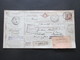 Italien 1913 Auslandspaketkarte Zusatzfrankaturen Und Vielen Stempeln Torino - Ostende Klebezettel Ufizio Italiano - Paquetes Postales