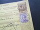 Italien 1911 Auslandspaketkarte Zusatzfrankaturen Und Vielen Stempeln Roma Cancelleria - Ostende Roma Spedioni - Postal Parcels