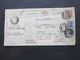 Italien 1914 Auslandspaketkarte Zusatzfrankaturen Und Vielen Stempeln Torre Del Greco - Ostende Belgien - Paquetes Postales