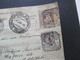Italien 1914 Auslandspaketkarte Zusatzfrankaturen Und Vielen Stempeln Tremezzo  - Ostende Stempel Chiasso - Paquetes Postales