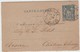 90 Sage IIa, Carte Lettre De PARIS à CHATEAU THIERRY Càd D15 Daguin Double Et D10Chateau Thierry - 1876-1898 Sage (Tipo II)
