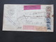 Italien 1913 Auslandspaketkarte Zusatzfrankaturen Und Vielen Stempeln Torino - Ostende Klebezettel Assegno Remboursement - Paquetes Postales