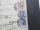 Italien 1914 Auslandspaketkarte Zusatzfrankaturen, Viele Stempel Torre Del Greco - Ostende Belgien - Paquetes Postales