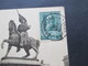 Belgien 1930 Bildseitig Frankierte AK Bruxelles Statue De Godefroid De Bouillen Nach Jugoslawien Gesendet! - Storia Postale