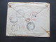 Brasilien 1930 Einschreiben R-Brief Sao Paulo - Jugoslawien Viele Stempel 1x Rot Ljubljana Mit Handschriftlichem Datum - Storia Postale
