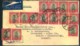 1937, Airmail With Massfranking 14 Examples Of 1 D From CAPE TOWN To Berlin - Lettres & Documents