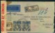 1942, Registered Letter From NAIROBI With Censor Strip And Mark To Bombay - Kenya, Ouganda & Tanganyika