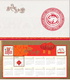ZODIAC ZODIAQUE TIERKREIS ASTROLOGY ASTROLOGIE ANNÉE DU LAPIN CHINE YEAR OF RABBIT CHINA 2011 STAMP CALENDAR CALENDRIER - Astrologie