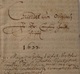 Beau Parchemin/concordat De 1633. A Priori Contrat D'alliance Diplomatique. Texte En Allemand. Grande Rareté ! A Saisir! - Historische Documenten