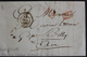 1838 LYON CAD TYPE 14 DU 24 DEC 1838 POUR LE MAIRE DE BELLEY(AIN) DOUBLE MARQUE ROUGEP.P. CAD ARRIVEE.. - 1801-1848: Précurseurs XIX