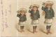 4231 Trois Enfants Qui Saluent 1902 Cachet A Date Capestrang - Autres & Non Classés