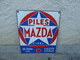 PILES MAZDA PLAQUE EMAILLEE - Enameled Signs (after1960)