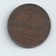 PRINCIPAUTE DE REUSS 3 PFENNIGS 1864 - Small Coins & Other Subdivisions