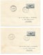 SH 0515. PA 29 (3) S/3 Lettres HELIPOST 1955 / 1956 Respectivement HASSELT - BERINGEN - HERENTHALS. TB - Storia Postale