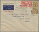 Großbritannien: 1933/1940, Lot Of Seven Commercial Airmail Covers (six Of Them Sent From Lurgan, Nor - Briefe U. Dokumente