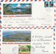 Lot De 2 Enveloppes Illustrées De Polynésie / Cachet De Taravao / Cachet Commune Associée - Tahiti